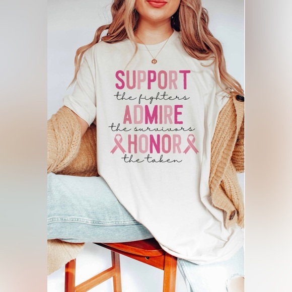 Tops - Breast Cancer Awareness Graphic Tee